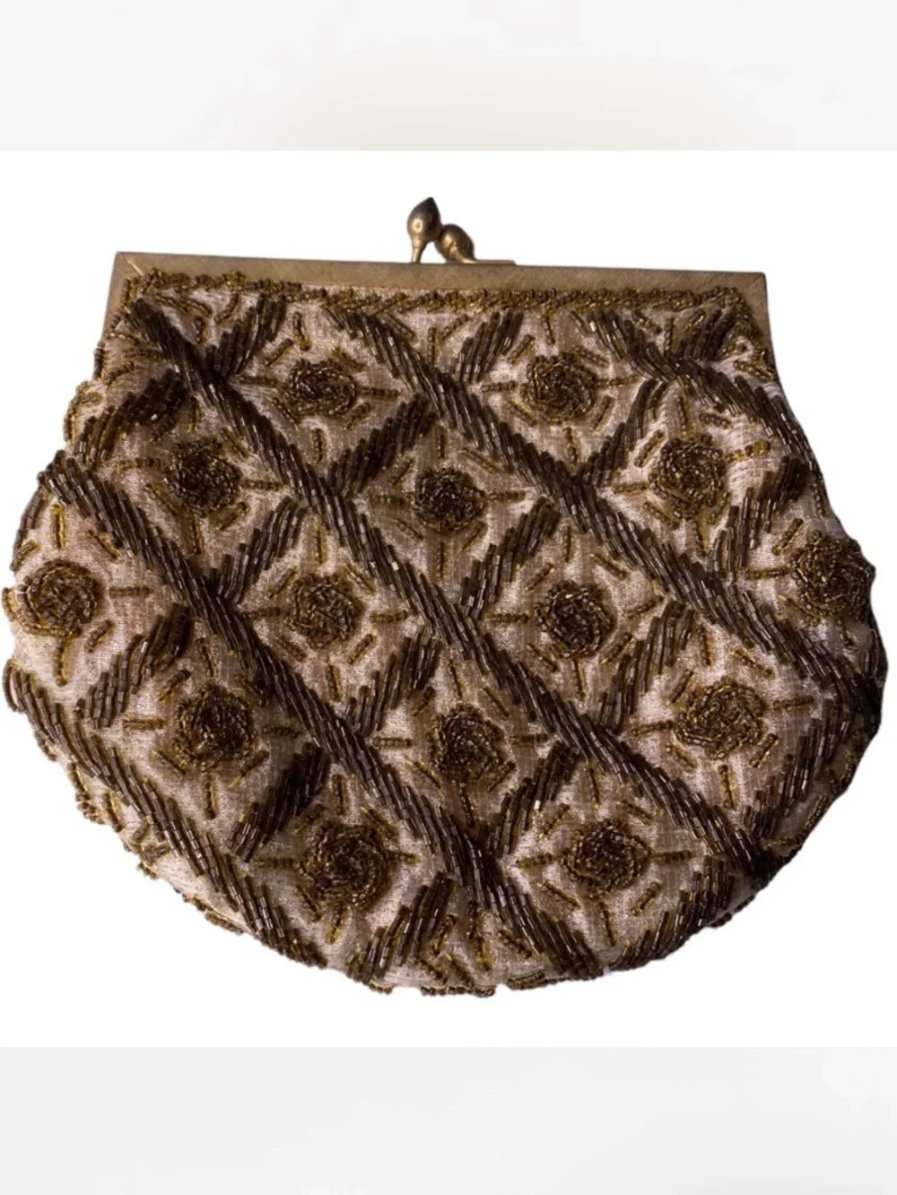 Vintage 1960s Beaded Evening Bag Bridgerton Victorian Style